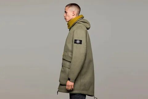 Stone Island Man Made Suede Parka: Shop it Here.