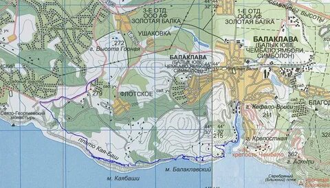 Балаклава на карте