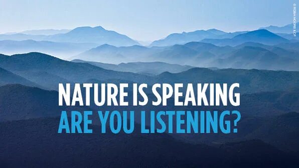 Nature is speaking. Nature speaks. conservation international’s project nature is speaking. nature speaking the ocean.