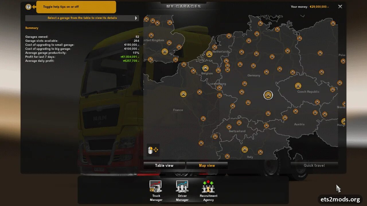 Где в ets 2. Карта автосалонов в Euro Truck Simulator 2. Автосалоны в етс 2. Карта гаражей в Euro Truck Simulator 2. Гаражи в етс 2.