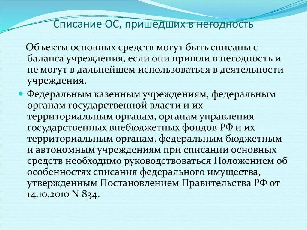 Подлежащее списанию
