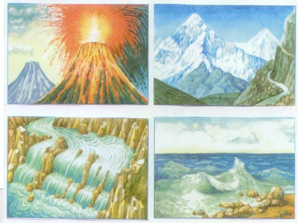 Определите какое явление природы изобразил художник пейзажи. Изображение природных стихий. Природные явления рисунок. Природные стихии рисунок. Стихии в изобразительном искусстве.