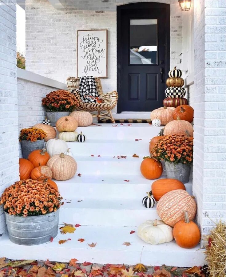 Осенний декор для дома своими руками тыква Decora tu casa con hermosas y originales calabazas en bricolaje Decoraciones de