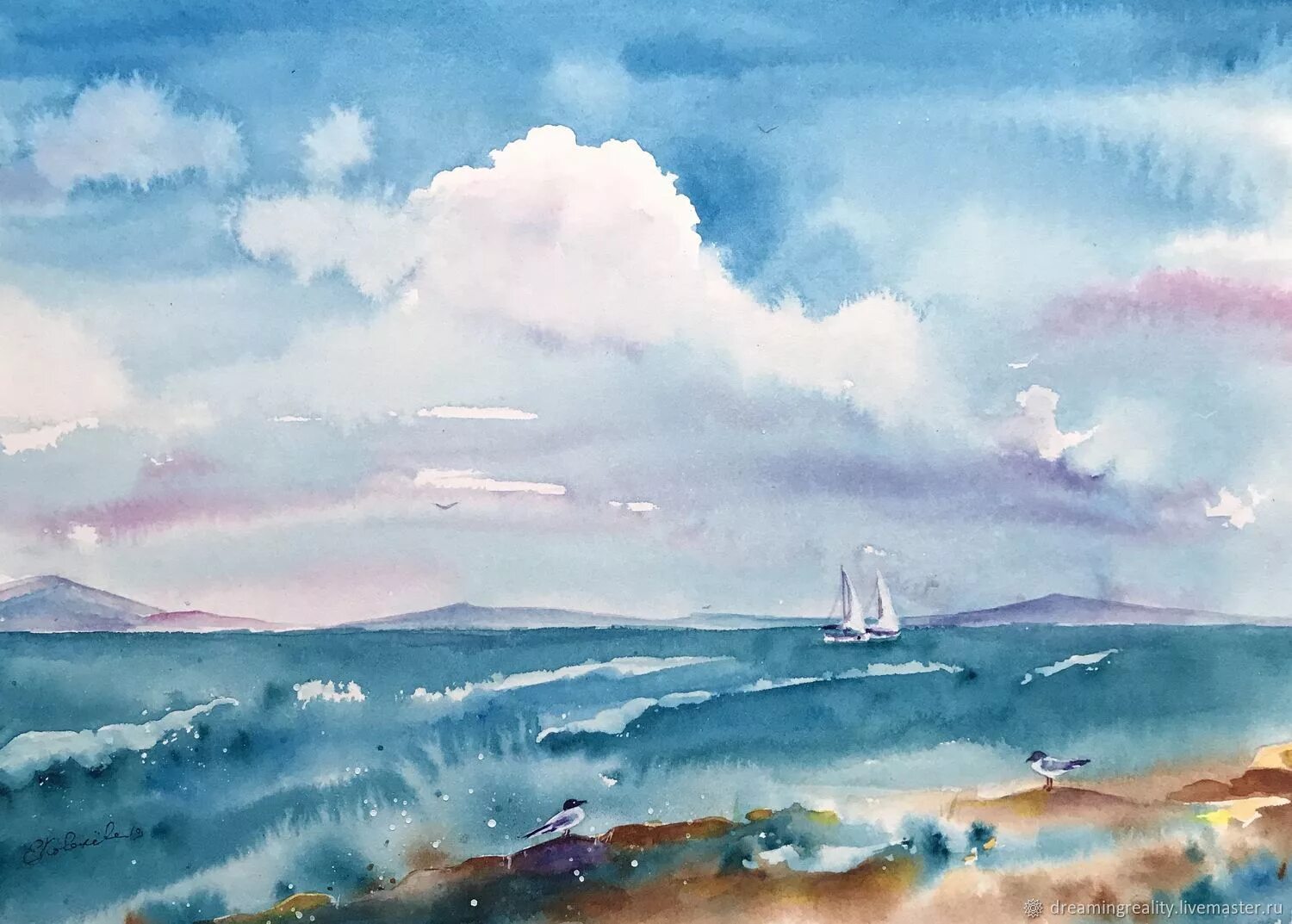 Рисование море. Аква море. Акварельные морские пейзажи. Пейзаж акварелью. Акварельный фон.