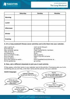 Present continuous plans