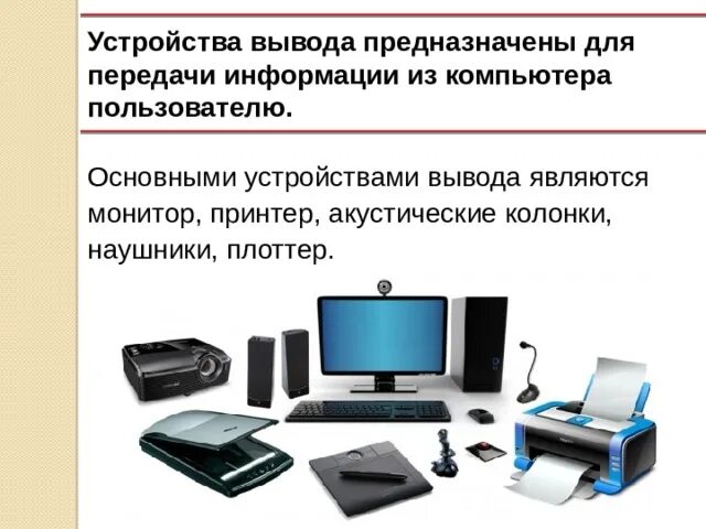 Устройства предназначенные для вывода графической информации. Устройства предназначенные для вывода графической информации