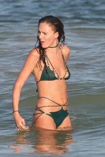 ELIZA CUMMINGS in Bikini at a Beach in Tulum 11/24/2019.