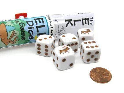 Koplow Games Train Dice Game 6 Dice Set with Travel Tube and Instructions.