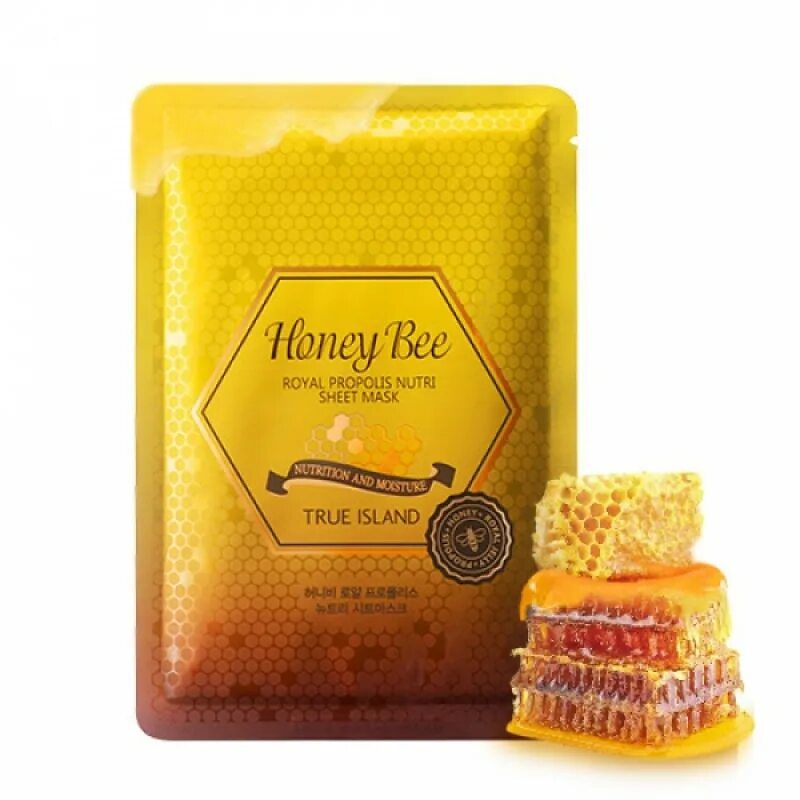 True island honey. Honey Royal Propolis Mask. True Island Honey Bee. Honey Bee маска. True Island Honey Bee патчи.