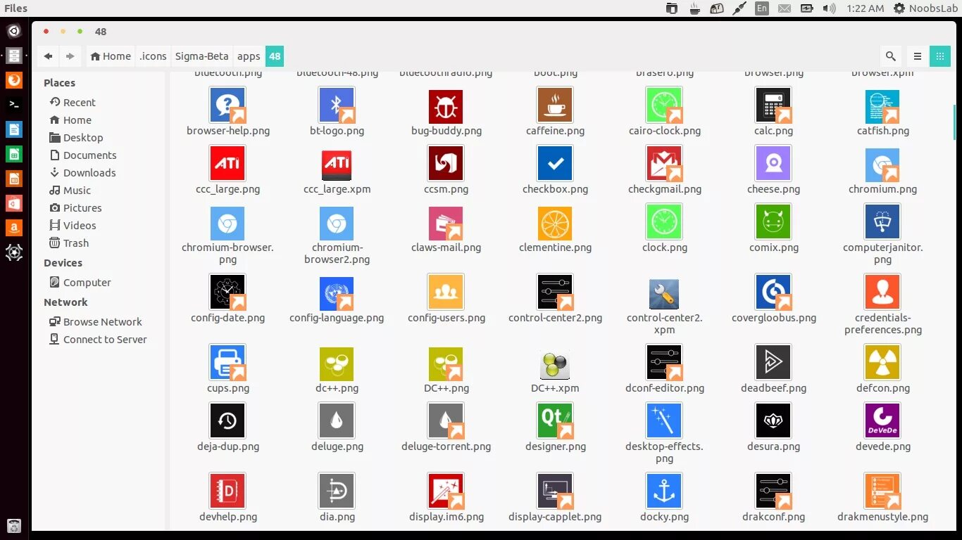 Ярлык папки linux
