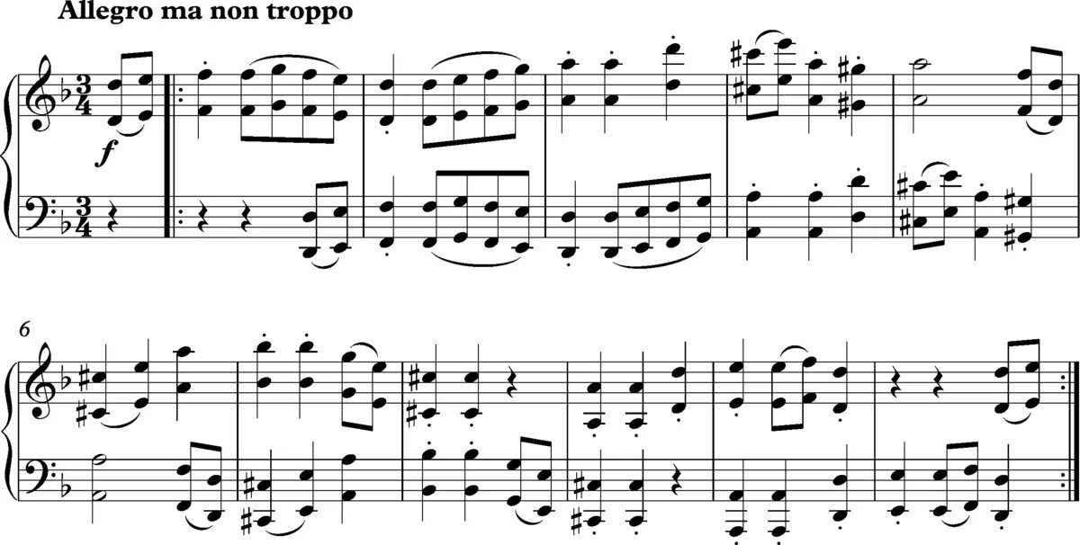 Симфонии фа минор