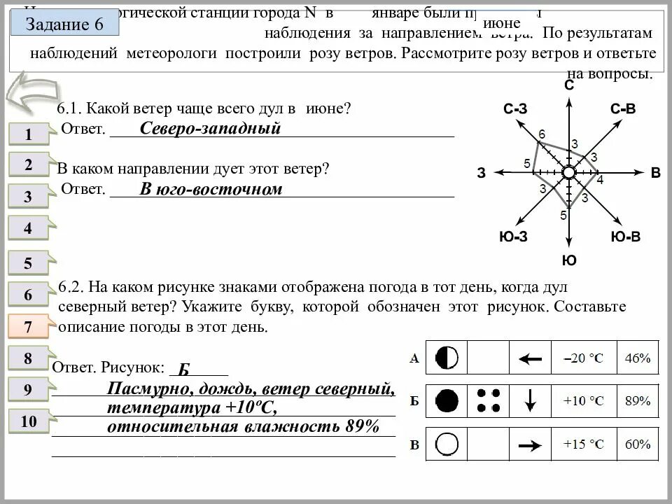 На метеорологической станции города н.