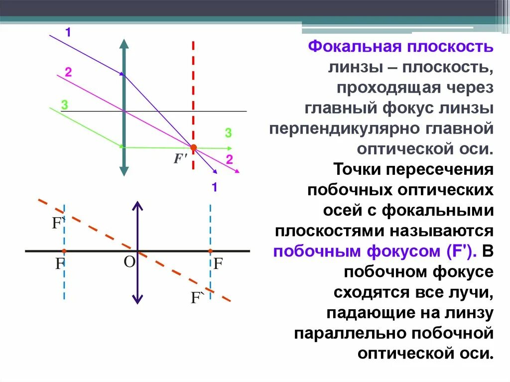 Изображение на главной оптической оси. Фокальная пломкость Лин-ы. Фокальная плоскость и побочные оптические оси. Фокальная плоскость собирающей линзы. Главная оптическая ось фокус линзы фокальная плоскость.