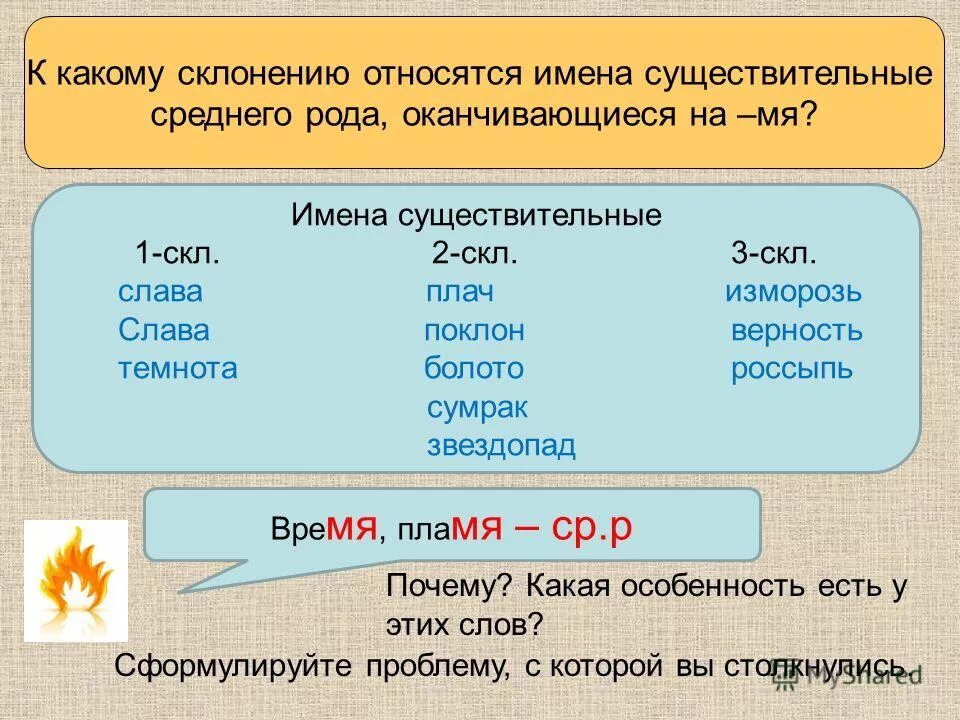 Время пламя путь разносклоняемое существительное. Время пламя путь разносклоняемое существительное