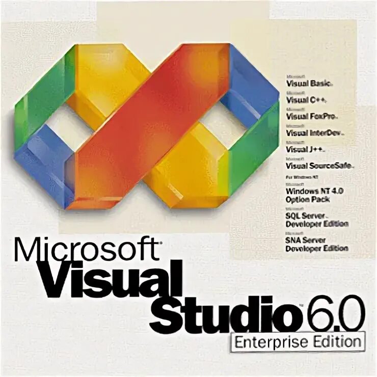 Visual studio enterprise. Visual studio 6.0.