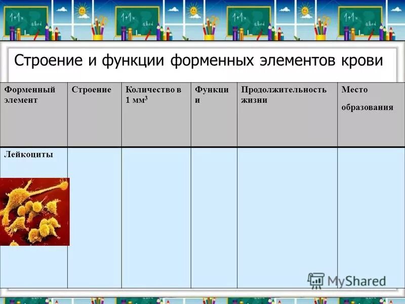 Таблица форменные элементы крови по биологии 8 класс. Для каждого форменного элемента. Для каждого форменного элемента. Функции эритроцитов лейкоцитов тромбоцитов таблица. Таблица форменные элементы эритроциты лейкоциты тромбоциты.