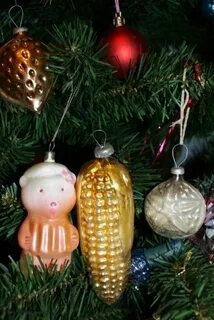 Советские новогодние игрушки на елку