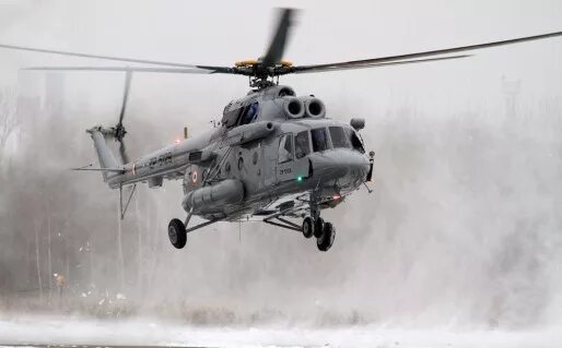 Mil "Mi-8AMTSh" ("Hip") b/n"63"yellow & two "Mi-8MTV-5-1" ("Hip-H") b/n"84"&"85"