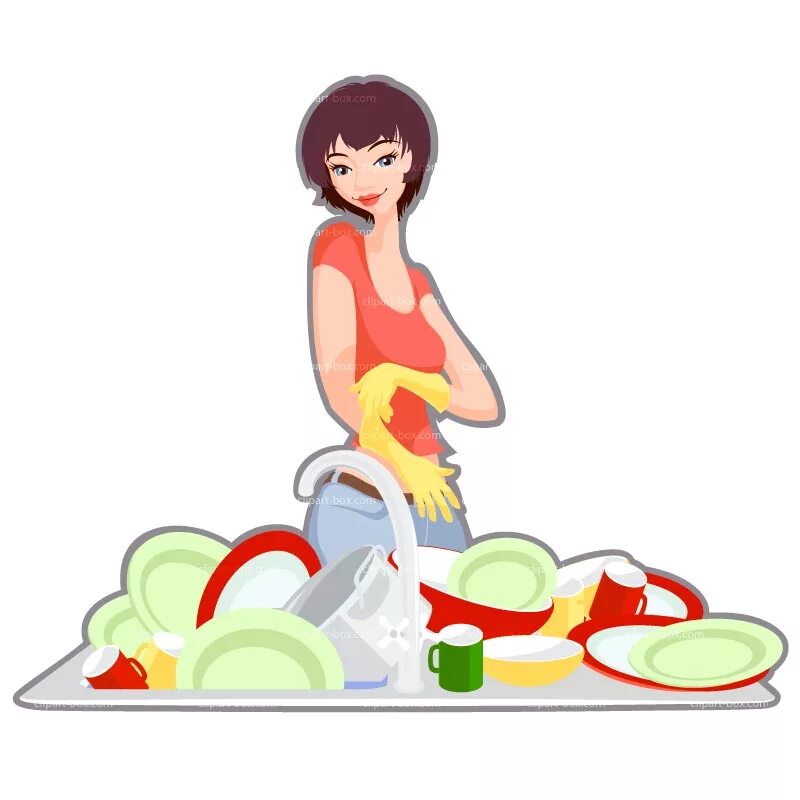 Мытье посуды иллюстрация. Мойщица посуды. Женщина моющая посуду. Мытье посуды клипарт.