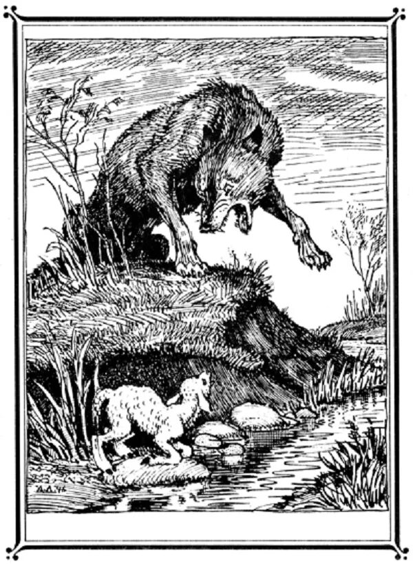 Литература 5 класс волк и ягненок читать. Волк и ягнёнок басня. эзоп волк и ягненок.