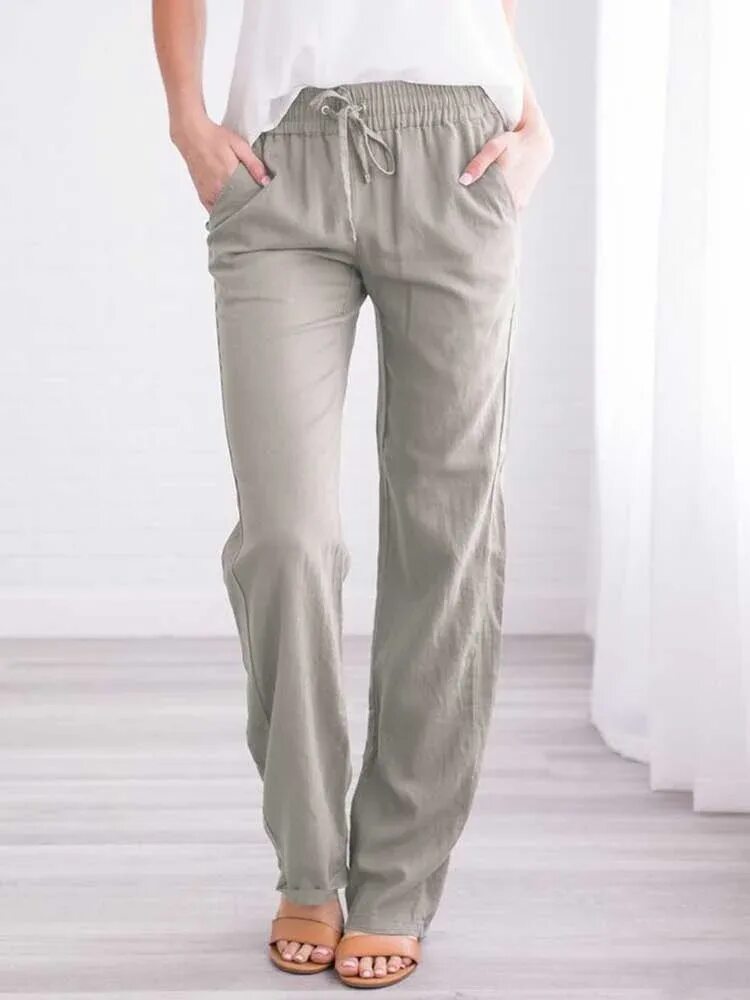 Deha брюки Linen straight Pants. Брюки из льна женские. Брюки из хлопка женские. Льняные штаны женские. Купить брюки женские хлопок лен