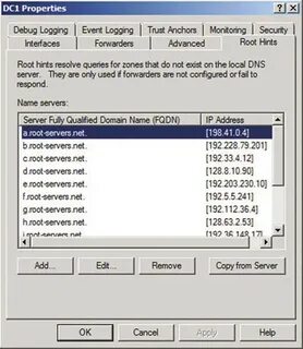 Configure dns servers