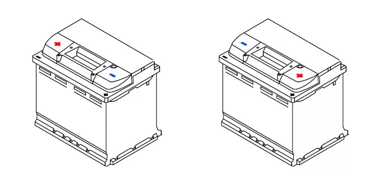 Как отличить аккумулятор. АКБ полярность прямая и Обратная. Полярность грузовых АКБ. АКБ обр полярность. Аккумулятор прямой и обратной полярности.