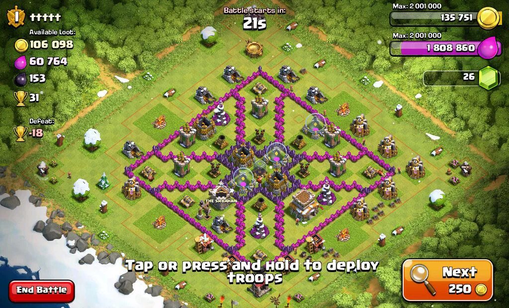 Clash of clans местоположение