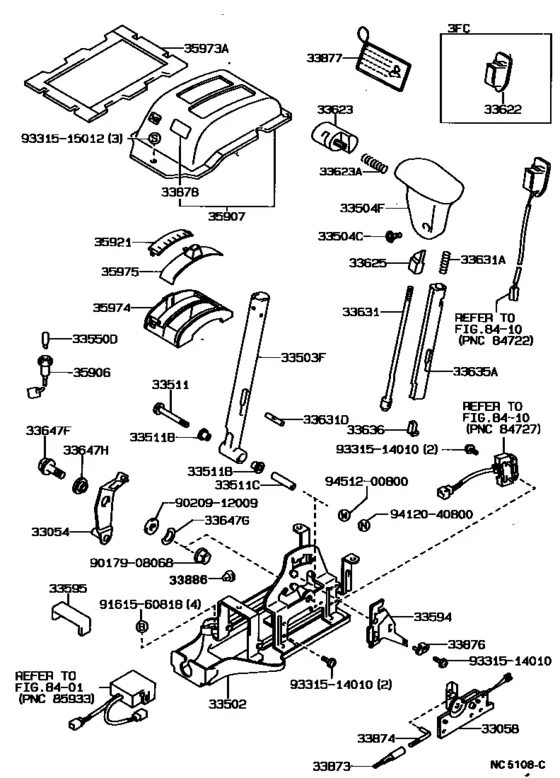 4 speed floor shift. Toyota carina at-175 computer shift lock control. 33504f 33504-42060-b0.