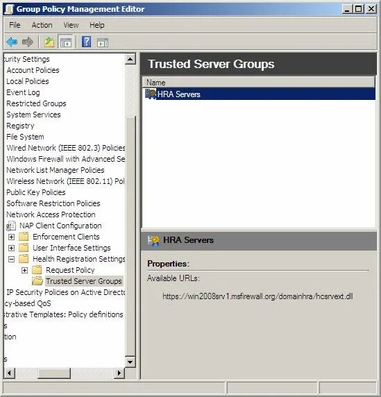 Gpo server codes. Security groups server.