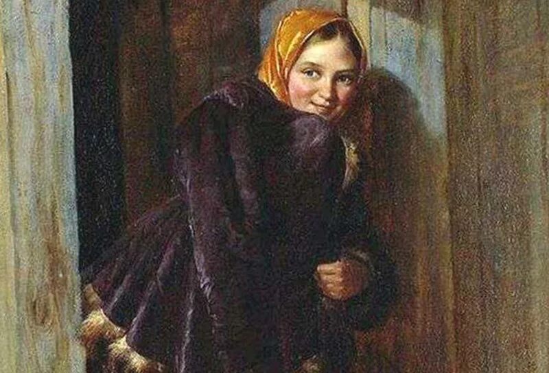 Сочинение у калитки. Картины николая рачкова. картина н рачкова у калитки.