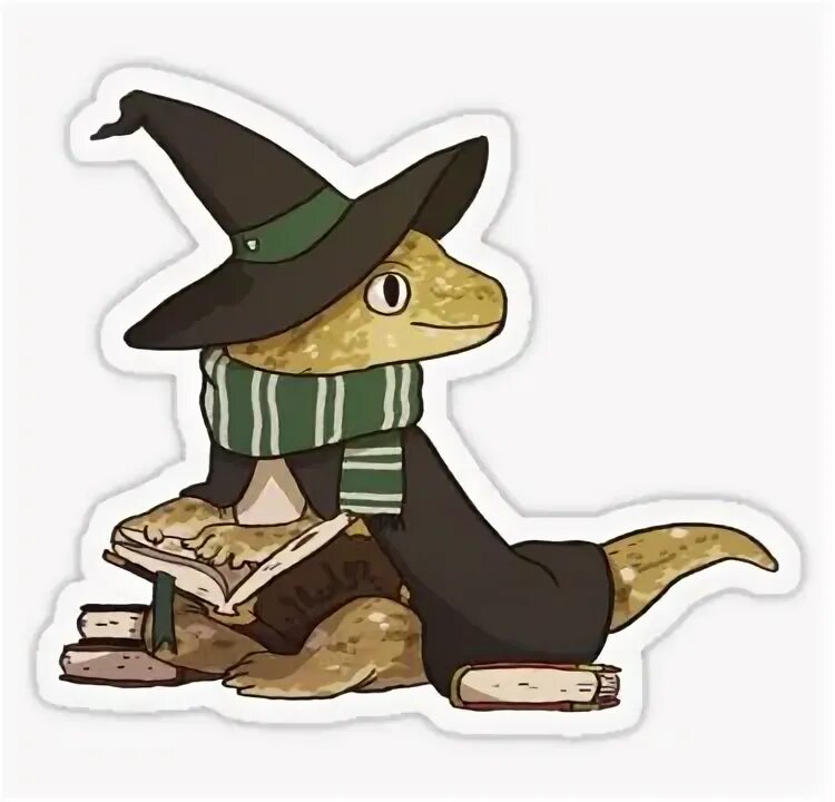Wizard animals. Питомцы волшебников. стикер волшебник. рисунки в стиле ведьм гекконы. cute wizard.