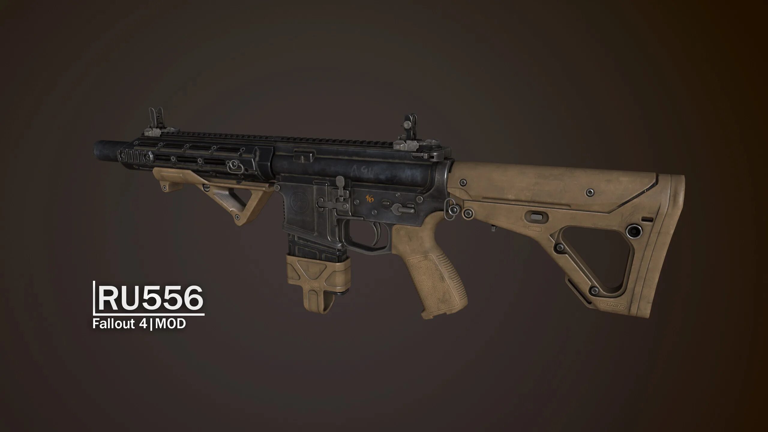 Штурмовая винтовка fallout 4. Mpar 556. Моды на mpar 556. Ru556 штурмовая винтовка. М16 из фоллаут.