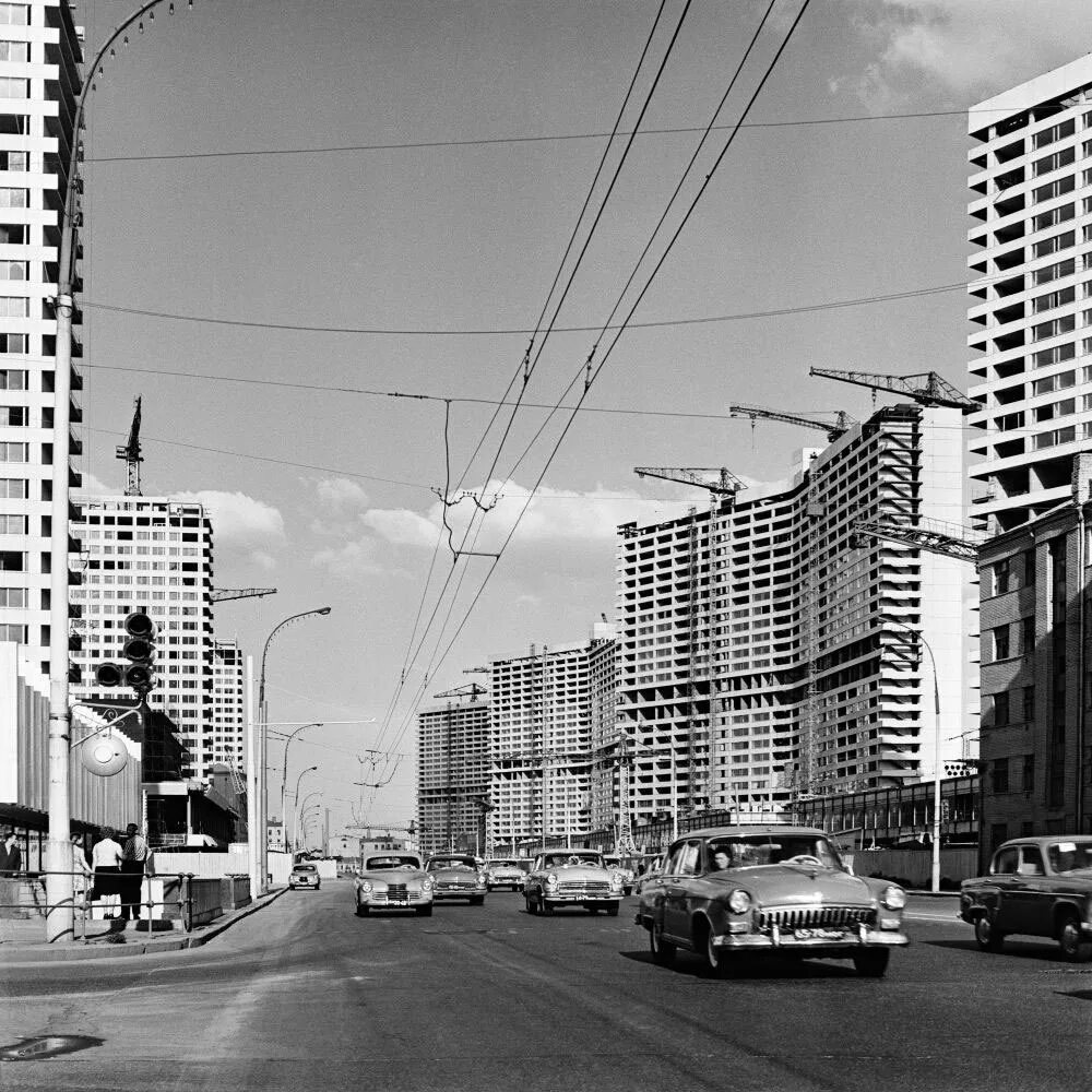 Калининский район москвы ссср. Проспект Калинина Москва. Проспект Калинина 1964. Проспект Калинина новый Арбат. Проспект Калинина Москва 1967.