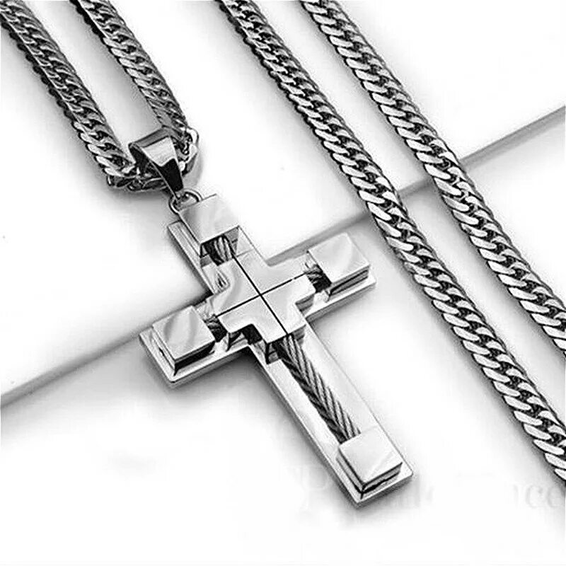 Stainless Steel 316l подвеска мужская. Серебряный крестик мужской. Крест на цепочке. Крестики на шею серебряные.