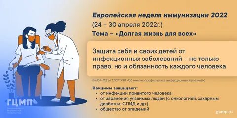 24 апреля всемирная неделя иммунизации