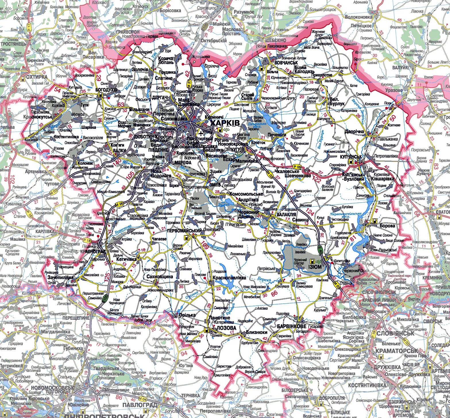 харьковская область на карте. харьковская область на карте украины. харьковская область на карте украины. карта харьковской обл с районами. карта харьковской области подробная.