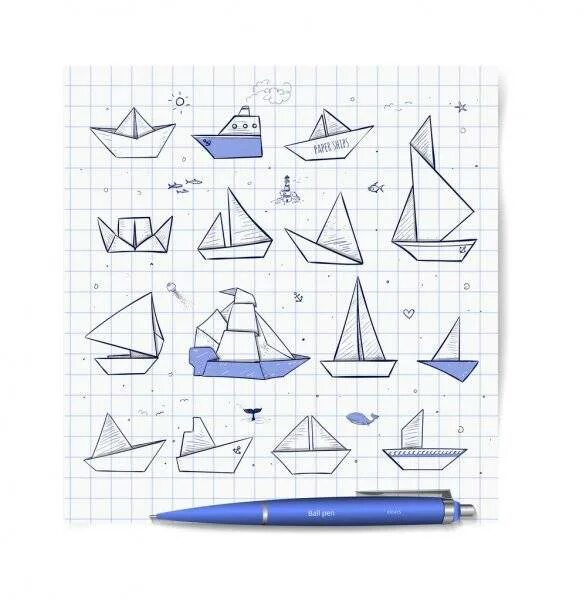 Схема кораблика с трубой из бумаги Origami bateau à voile : Comment en faire  Origami bambini, Istruzioni per orig