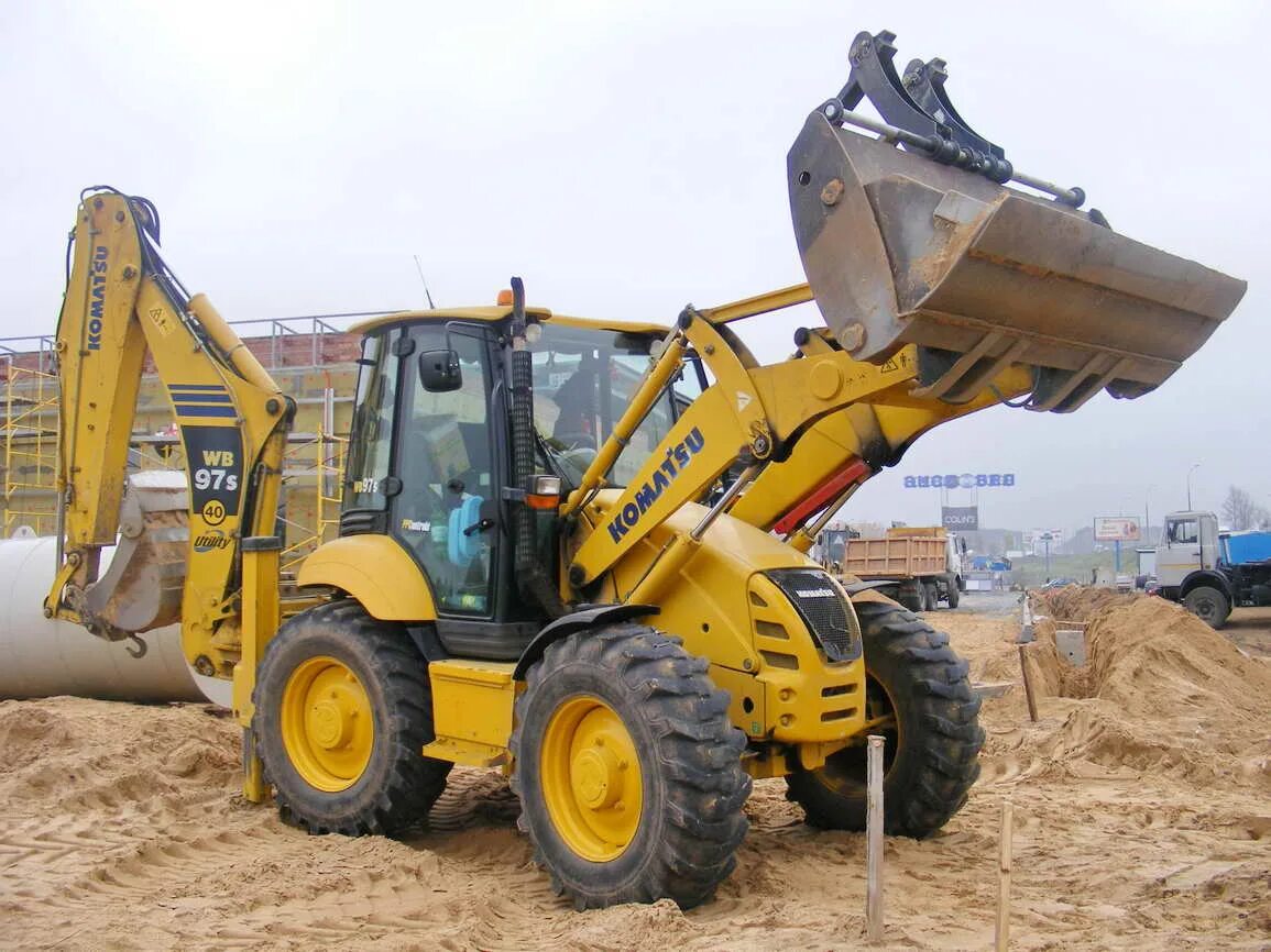 Komatsu экскаваторы погрузчики wb97. Komatsu wb97s-5. Экскаватор Komatsu wb97s. Экскаватор-погрузчик Komatsu wb97s-5.