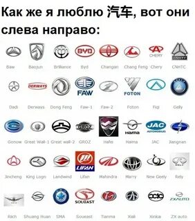 Китайская машина марки значки и названия фото