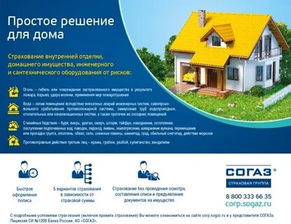 Сколько видов страхования в согаз