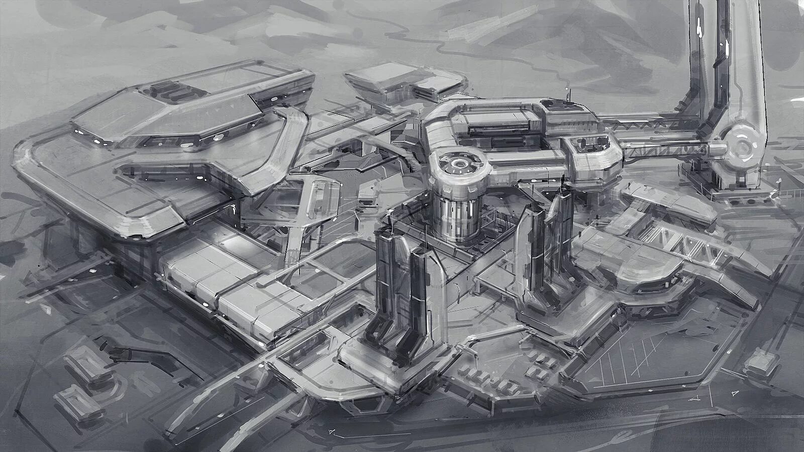 Base concept. Sci fi база концепт. dust 514 concept art. military base concept art космос. концепт арт sci fi лаборатория.