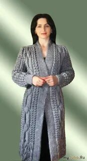 Связать кардиган спицами для женщины 52 54