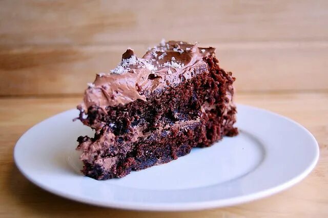 Some cake. Mahogany cake.