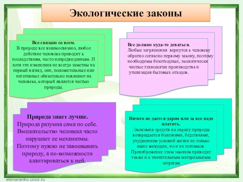 Примеры экологических законов. Закон всё связано со всем. Законы экологии презентация. Закон экологии все связано со всем. Законы экологии в природе все связано.