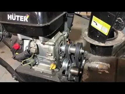 Замена ремня на снегоуборщике huter 4100