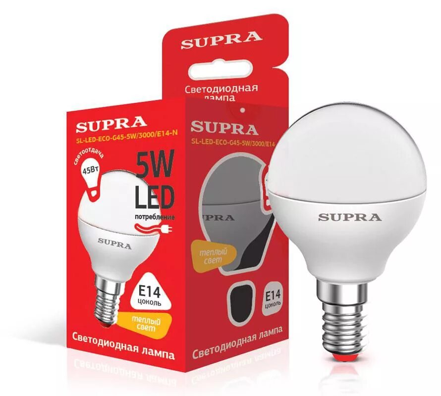 Лампа светодиодная led g45. Лампа светодиодная supra sl-led-3000к, e14, g45, 5вт. упаковка светодиодных ламп 10 шт supra sl-led-pr, e14, r50, 7вт. упаковка светодиодных ламп 3 шт supra sl-led-pr, e14, r50, 7вт. лампа светодиодная 5w е14 g45.