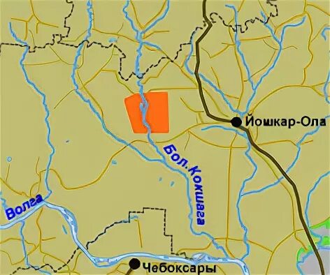 куда течет река кокшага