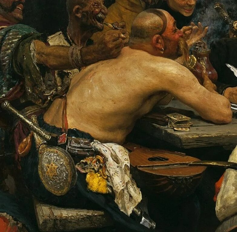 репин тарас бульба. репин запорожские казаки. картина репина запорожские казаки. репин казаки. репин запорожцы.