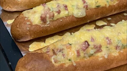 Батон с яйцами в духовке рецепт